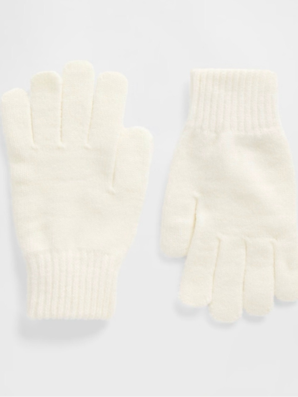 Gap Cozy gloves in Ivory Cream Frost NWT